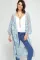 Embroidered vacation sunscreen cardigan