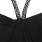 Sexy suspender cut-out split dress