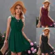 V-neck sleeveless Ruffle Dress