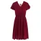 V-neck Lace Chiffon backless dress