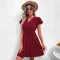 V-neck Lace Chiffon backless dress