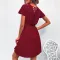 V-neck Lace Chiffon backless dress