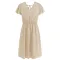 V-neck Lace Chiffon backless dress
