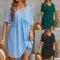 Fashion V-neck loose slim dress