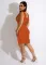 Sleeveless tassel beach skirt