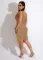 Sleeveless tassel beach skirt
