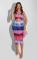 Leaky belly sleeveless tie dyed dress
