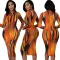 Sexy fashion digital print dress
