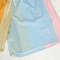 Rainbow color blocking printed shorts
