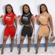 Letter embroidery two piece set