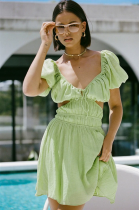 Sexy V-neck slim dress
