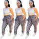 Printed thin cotton pants
