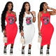 Sexy suspender slim dress