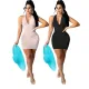 Suspender milk silk dress