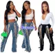 Elastic sexy slim denim pants
