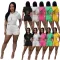 Hooded fashion print two piece set