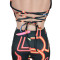 Suspender printed shorts two piece set
