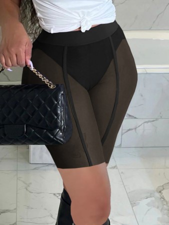 Sexy mesh oversized pants
