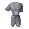 Light colored reflective mesh casual two piece set