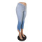 Fashion pleated split jeans