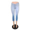 Fashion pleated split jeans