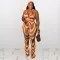 Ripple neck sexy Jumpsuit