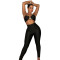 Stretch suspender pants sexy two piece set