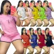 Casual printed sports suit
