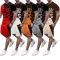 Printed two piece lovers men's suit