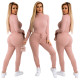 Fashion simple air layer two piece set