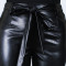 Large sexy hip wrap Leather Pants Set