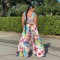 Casual loose print two piece set