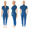 Sexy fashion denim Jumpsuit