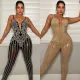 Hot drill perspective sling Jumpsuit