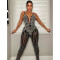 Hot drill perspective sling Jumpsuit