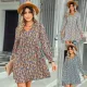 Fashion print V-neck dress