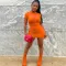 Short sleeve straight dress