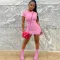 Short sleeve straight dress