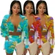 Sexy printed three piece set
