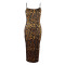 Leopard suspender dress