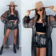 Sunscreen shirt bikini blouse