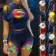 Fashion print suit