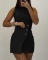Trendy button sleeveless dress