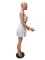 Casual pleated skirt diagonal shoulder suit