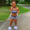 Navel revealing sling slim fitting Shorts Set