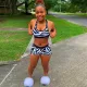 Navel revealing sling slim fitting Shorts Set