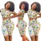 Navel revealing top slim fit Pants Set
