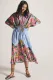 Holiday robe bikini blouse