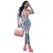 Multicolor long sleeved shirt pants suit