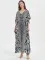 Printed holiday Gown Dress